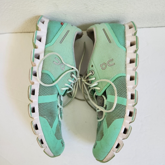 Womens On Cloud Running Yoga Shoes Mint Green size 7.5 - Picture 8 of 11